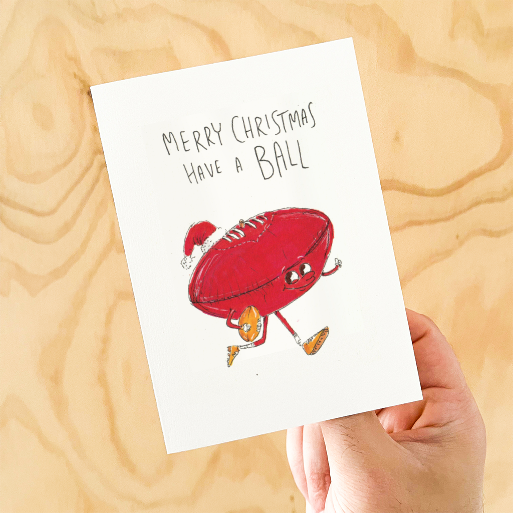 WELL DRAWN Merry Christmas, Have a Ball